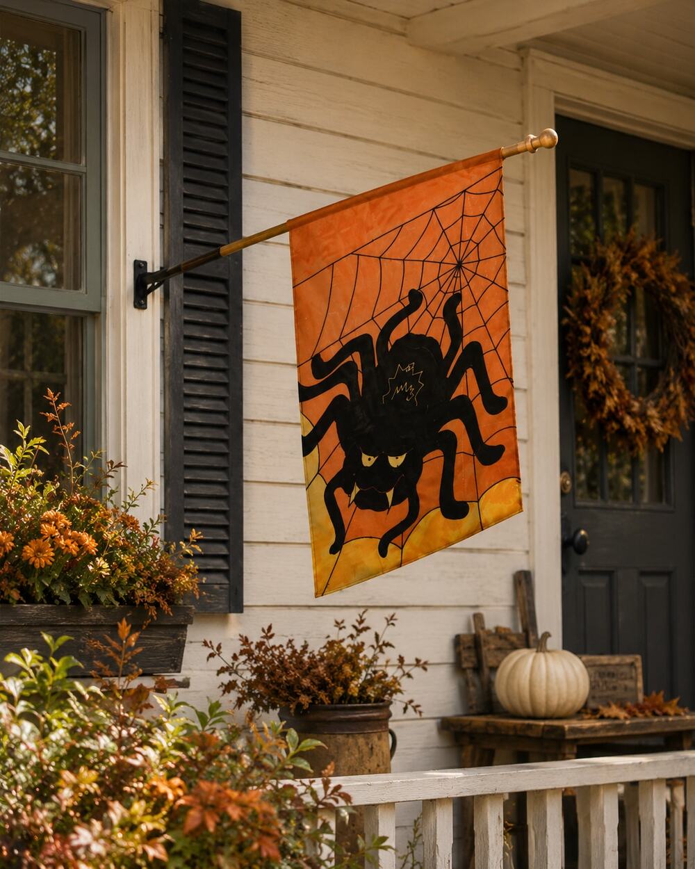 Spider Decorative Banner Flag 28" x 40" 1995 NIP